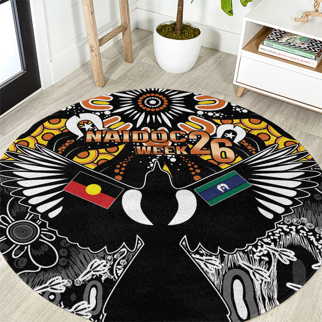 Magpies NAIDOC Week 2026 Round Carpet Australian Aboriginal Torres Strait Islander Flag
