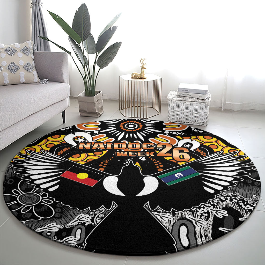 Magpies NAIDOC Week 2026 Round Carpet Australian Aboriginal Torres Strait Islander Flag