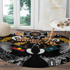 Magpies NAIDOC Week 2026 Round Carpet Australian Aboriginal Torres Strait Islander Flag