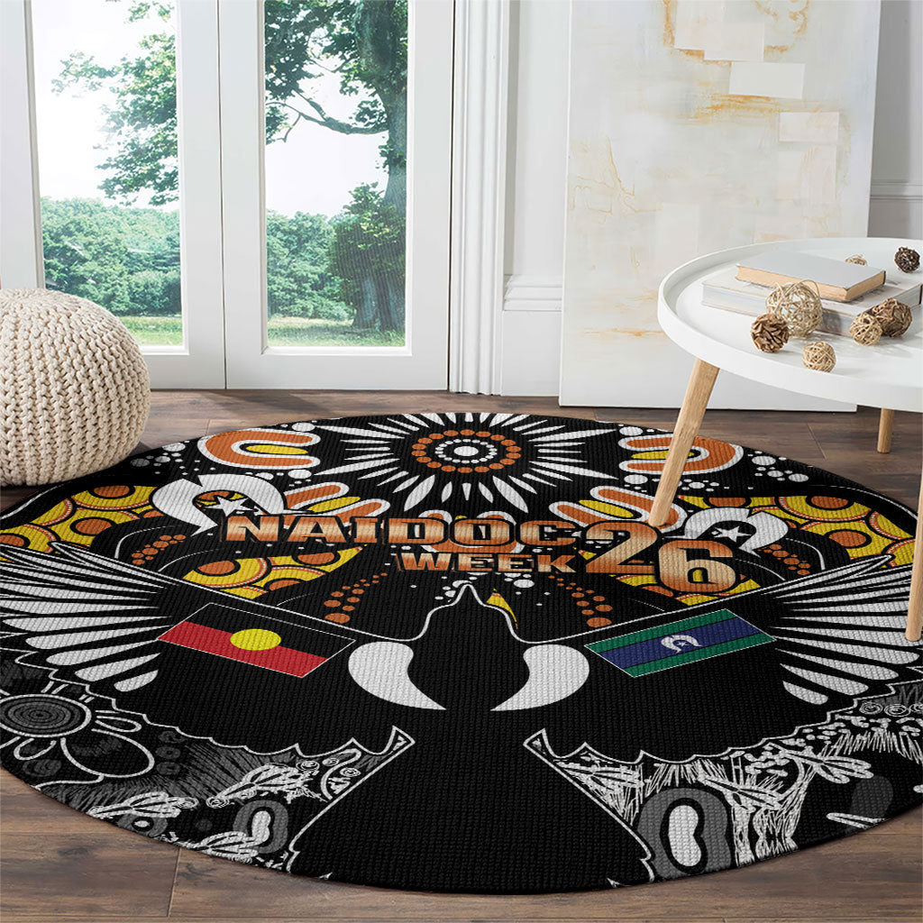 Magpies NAIDOC Week 2026 Round Carpet Australian Aboriginal Torres Strait Islander Flag