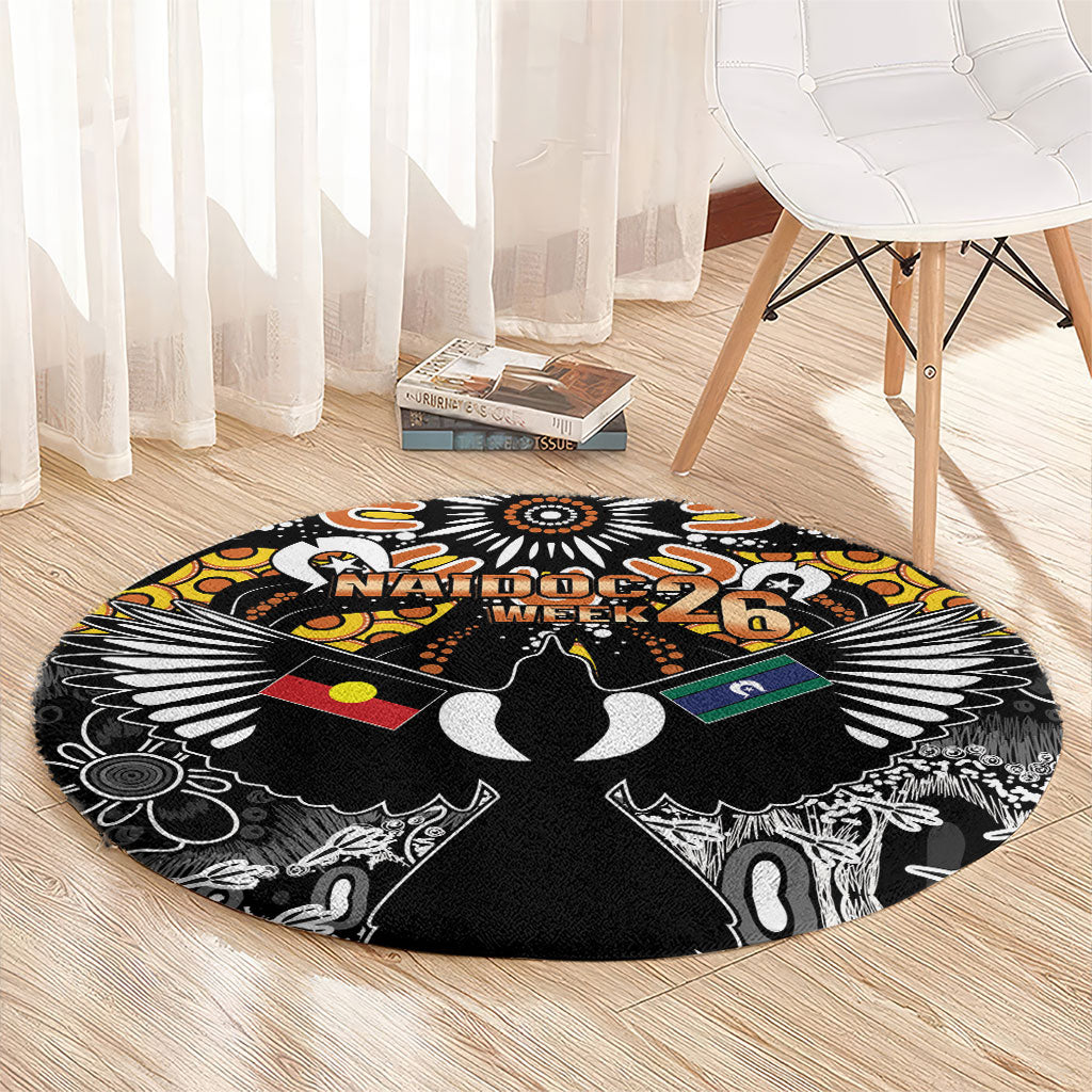 Magpies NAIDOC Week 2026 Round Carpet Australian Aboriginal Torres Strait Islander Flag
