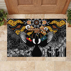 Magpies NAIDOC Week 2026 Rubber Doormat Australian Aboriginal Torres Strait Islander Flag