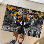 Magpies NAIDOC Week 2026 Rubber Doormat Australian Aboriginal Torres Strait Islander Flag