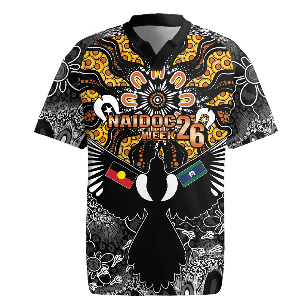 Magpies NAIDOC Week 2026 Personalised Rugby Jersey Australian Aboriginal Torres Strait Islander Flag