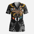 Magpies NAIDOC Week 2026 Personalised Scrub Top Australian Aboriginal Torres Strait Islander Flag