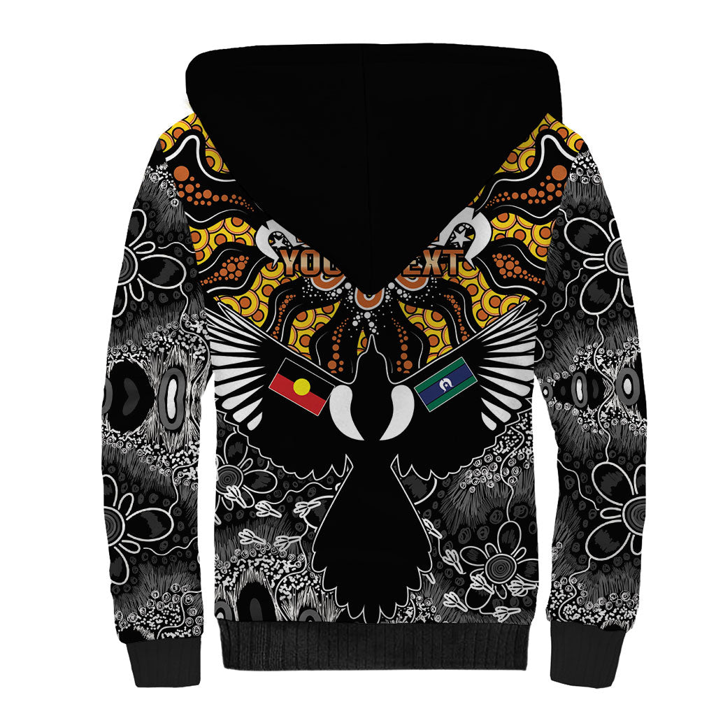 Magpies NAIDOC Week 2026 Personalised Sherpa Hoodie Australian Aboriginal Torres Strait Islander Flag