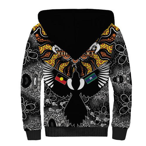 Magpies NAIDOC Week 2026 Personalised Sherpa Hoodie Australian Aboriginal Torres Strait Islander Flag