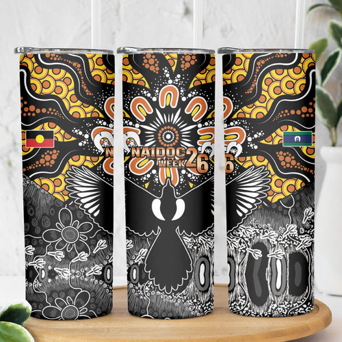 Magpies NAIDOC Week 2026 Skinny Tumbler Australian Aboriginal Torres Strait Islander Flag