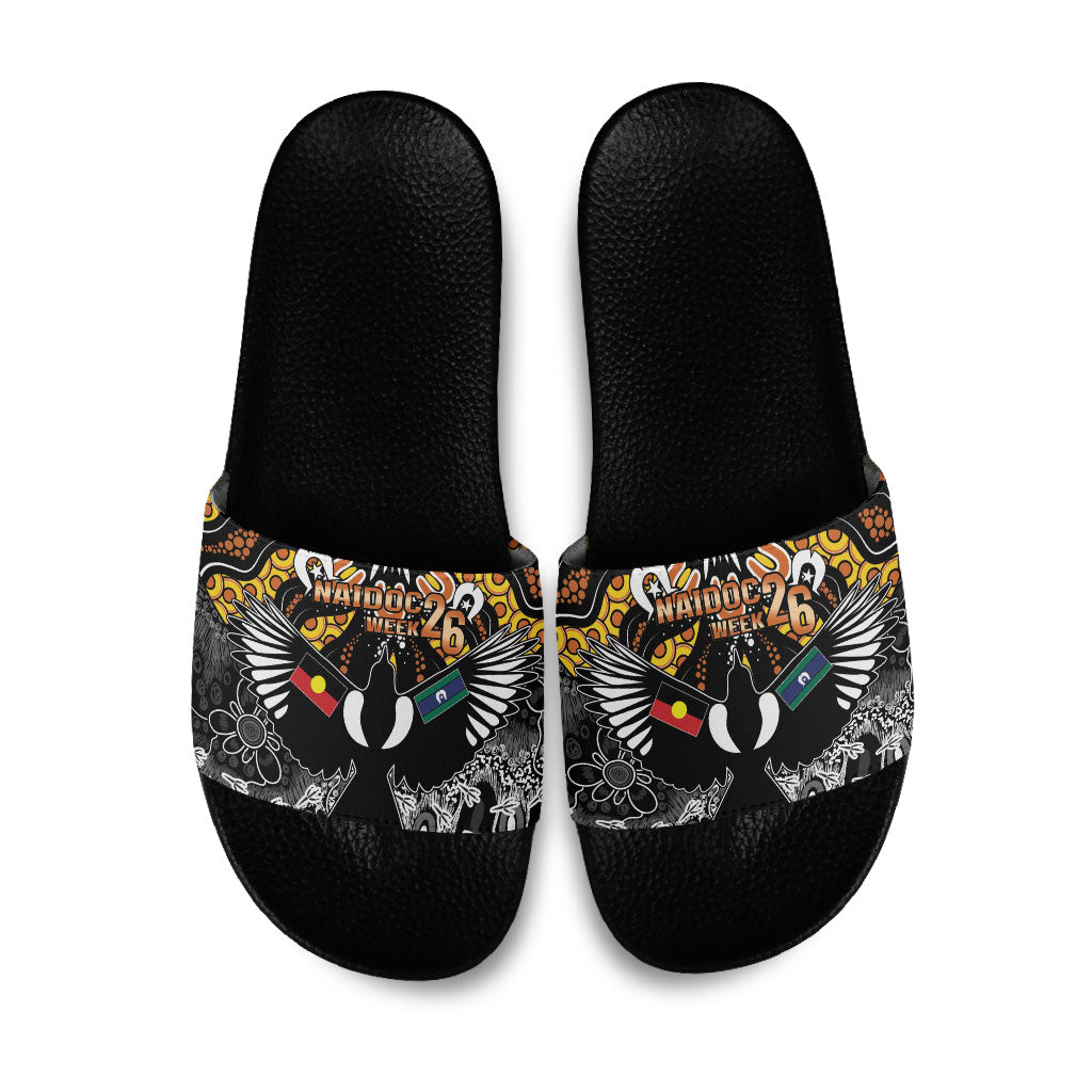 Magpies NAIDOC Week 2026 Slide Sandals Australian Aboriginal Torres Strait Islander Flag