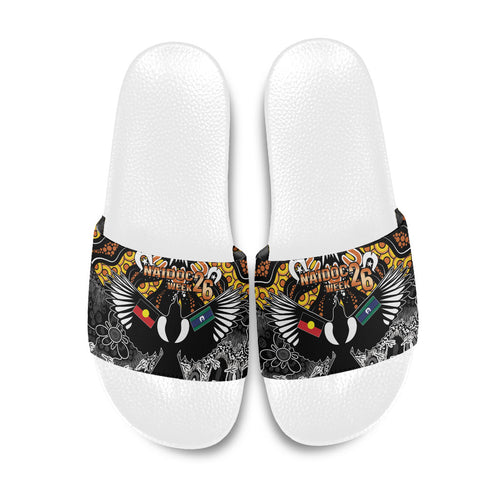Magpies NAIDOC Week 2026 Slide Sandals Australian Aboriginal Torres Strait Islander Flag