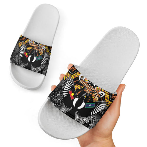 Magpies NAIDOC Week 2026 Slide Sandals Australian Aboriginal Torres Strait Islander Flag