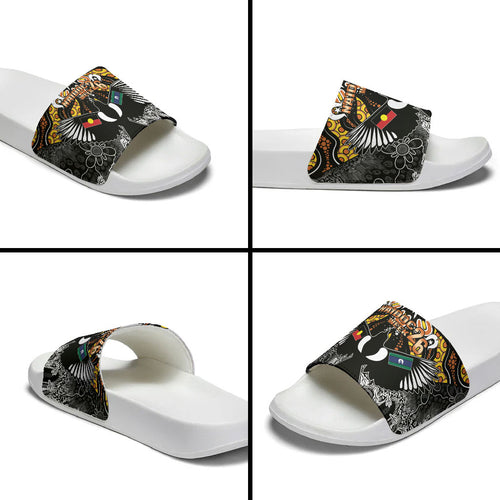 Magpies NAIDOC Week 2026 Slide Sandals Australian Aboriginal Torres Strait Islander Flag