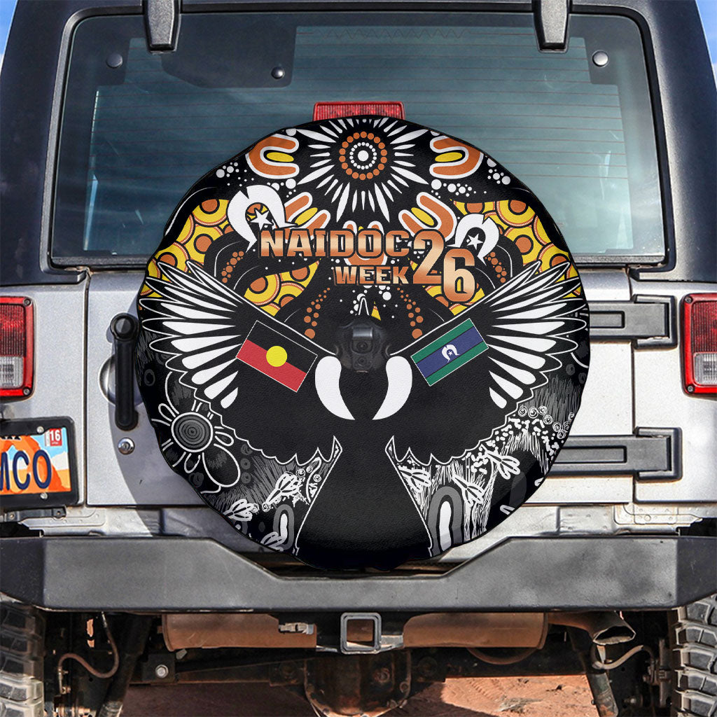 Magpies NAIDOC Week 2026 Spare Tire Cover Australian Aboriginal Torres Strait Islander Flag