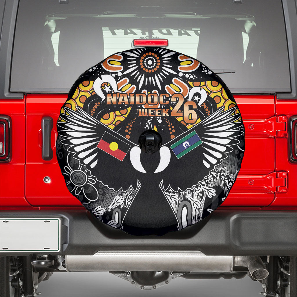 Magpies NAIDOC Week 2026 Spare Tire Cover Australian Aboriginal Torres Strait Islander Flag
