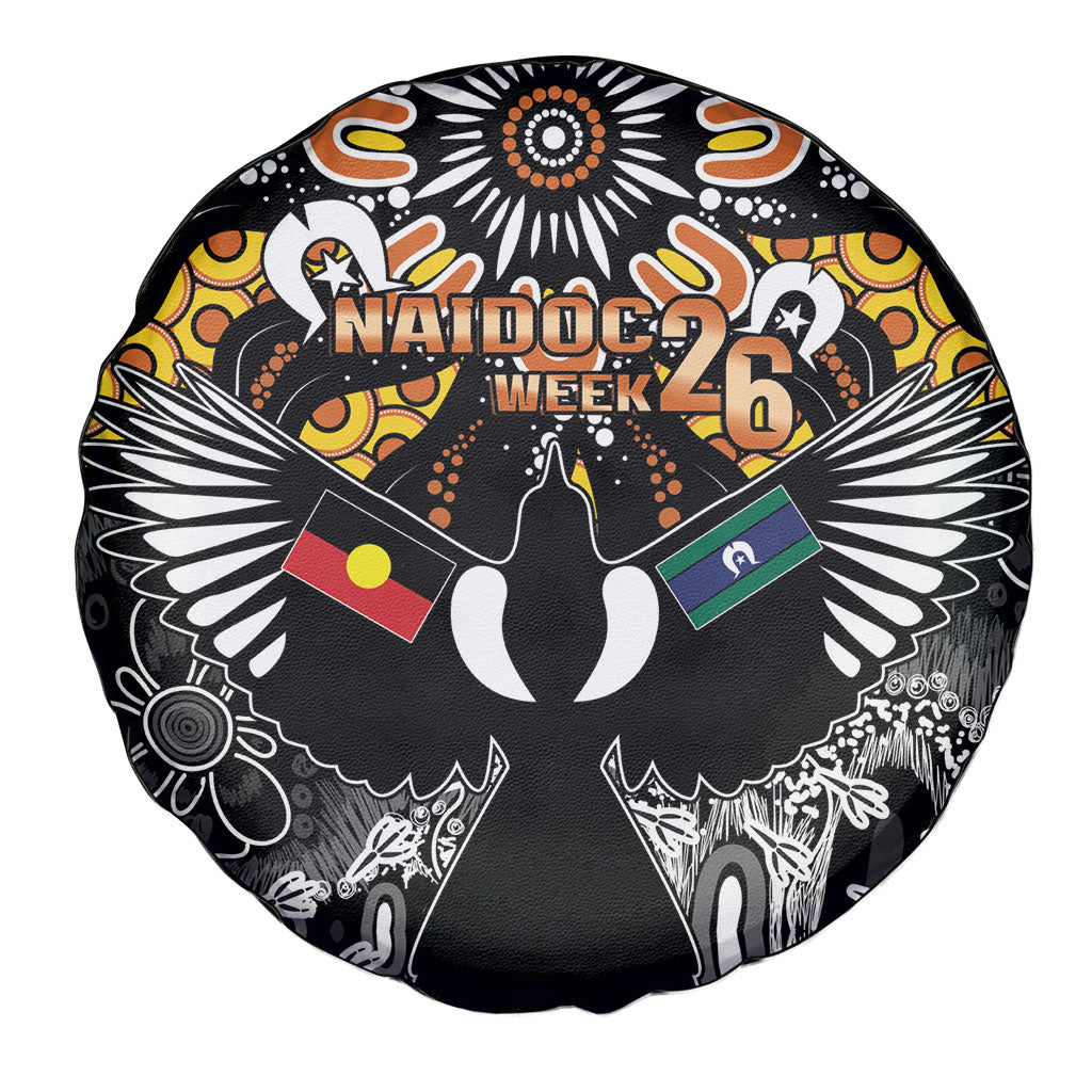 Magpies NAIDOC Week 2026 Spare Tire Cover Australian Aboriginal Torres Strait Islander Flag