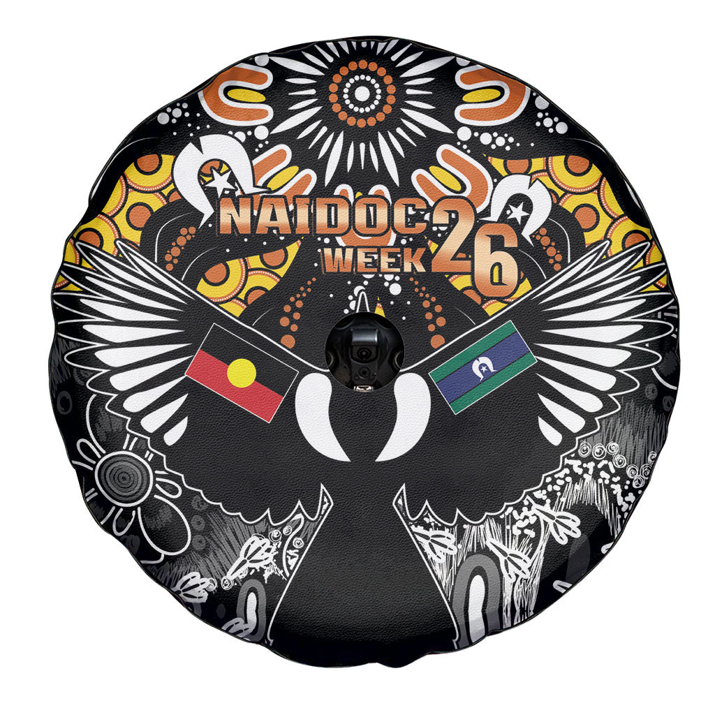 Magpies NAIDOC Week 2026 Spare Tire Cover Australian Aboriginal Torres Strait Islander Flag