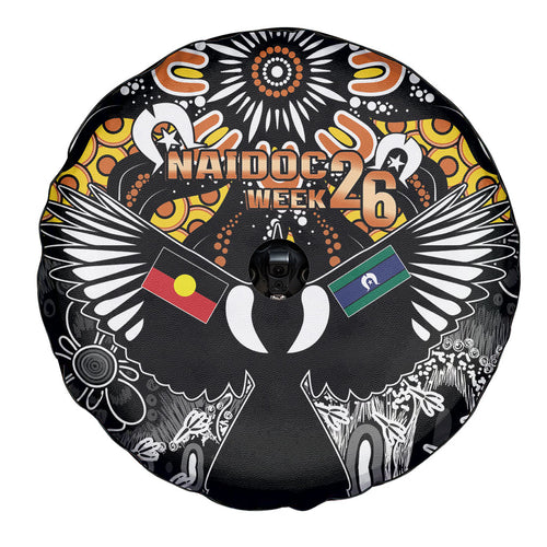 Magpies NAIDOC Week 2026 Spare Tire Cover Australian Aboriginal Torres Strait Islander Flag