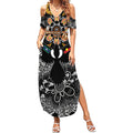 Magpies NAIDOC Week 2026 Personalised Summer Maxi Dress Australian Aboriginal Torres Strait Islander Flag