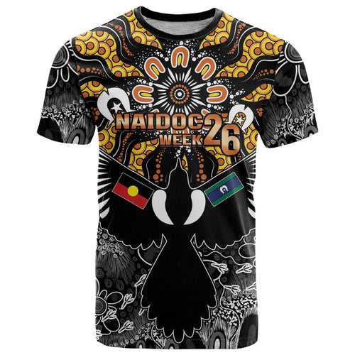 Magpies NAIDOC Week 2026 Personalised T Shirt Australian Aboriginal Torres Strait Islander Flag