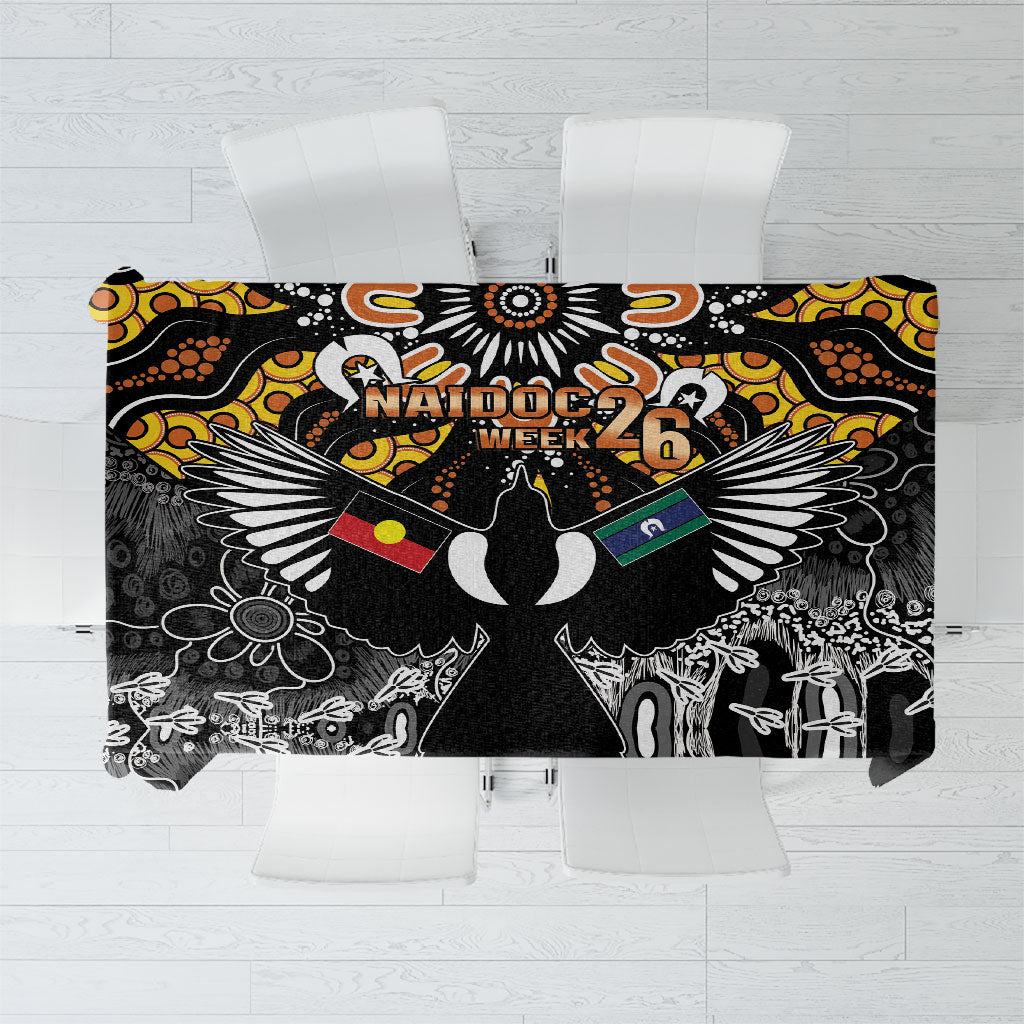 Magpies NAIDOC Week 2026 Tablecloth Australian Aboriginal Torres Strait Islander Flag