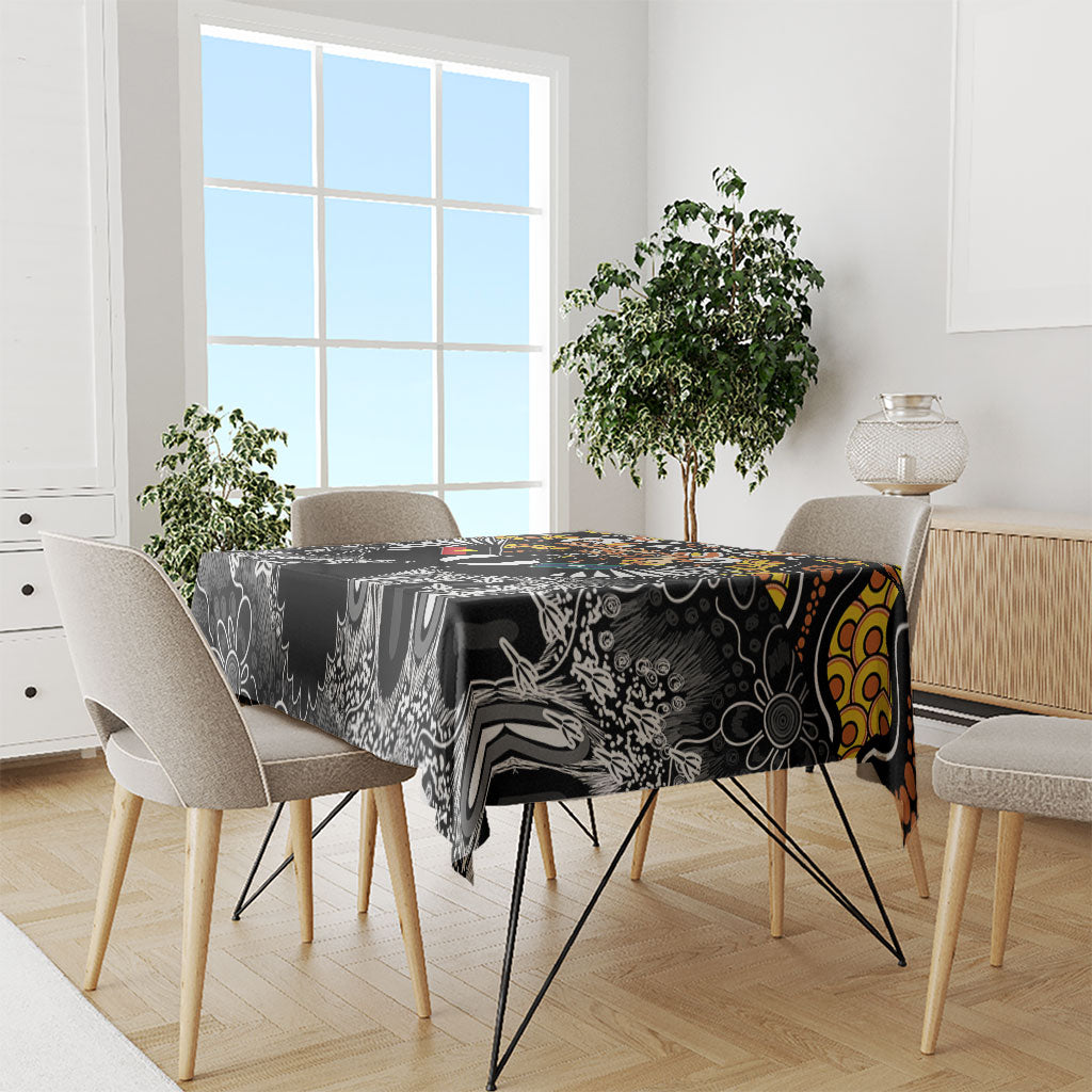 Magpies NAIDOC Week 2026 Tablecloth Australian Aboriginal Torres Strait Islander Flag