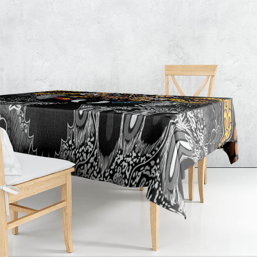 Magpies NAIDOC Week 2026 Tablecloth Australian Aboriginal Torres Strait Islander Flag