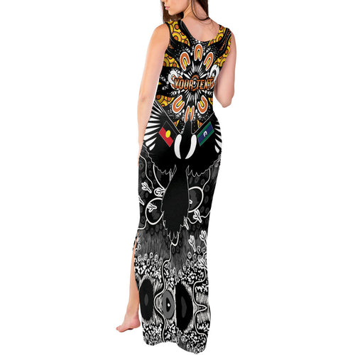 Magpies NAIDOC Week 2026 Personalised Tank Maxi Dress Australian Aboriginal Torres Strait Islander Flag