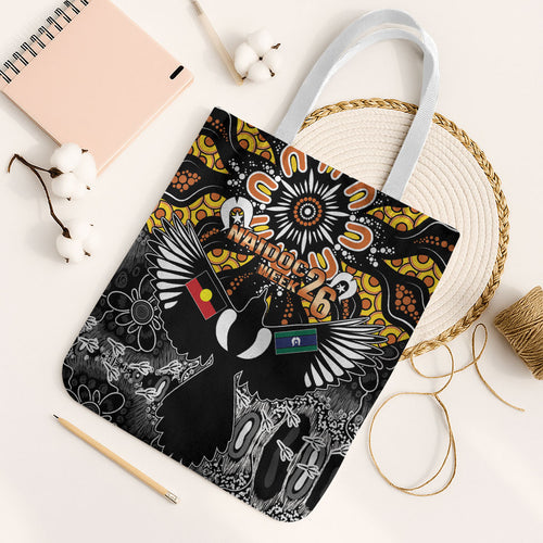 Magpies NAIDOC Week 2026 Tote Bag Australian Aboriginal Torres Strait Islander Flag