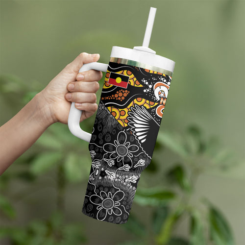 Magpies NAIDOC Week 2026 Tumbler With Handle Australian Aboriginal Torres Strait Islander Flag
