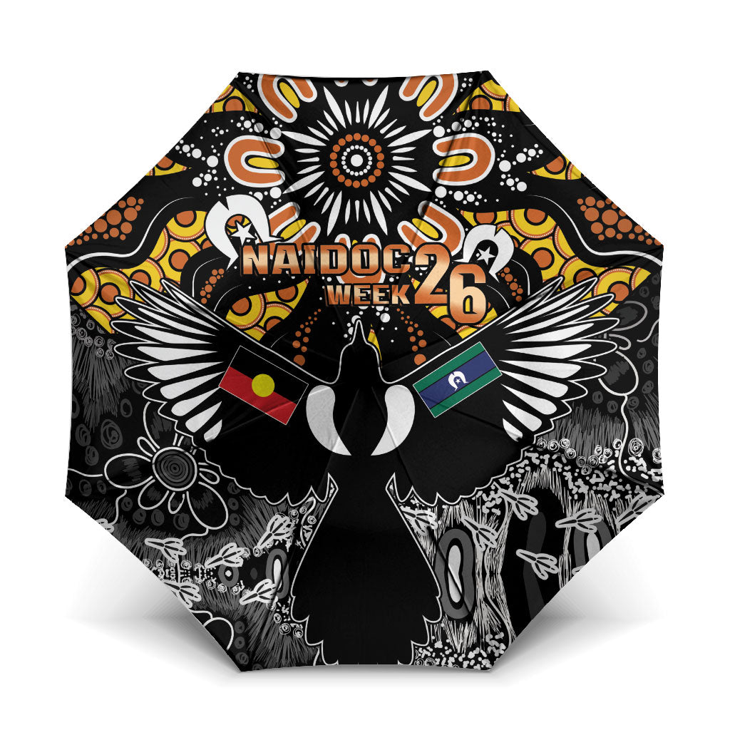 Magpies NAIDOC Week 2026 Umbrella Australian Aboriginal Torres Strait Islander Flag
