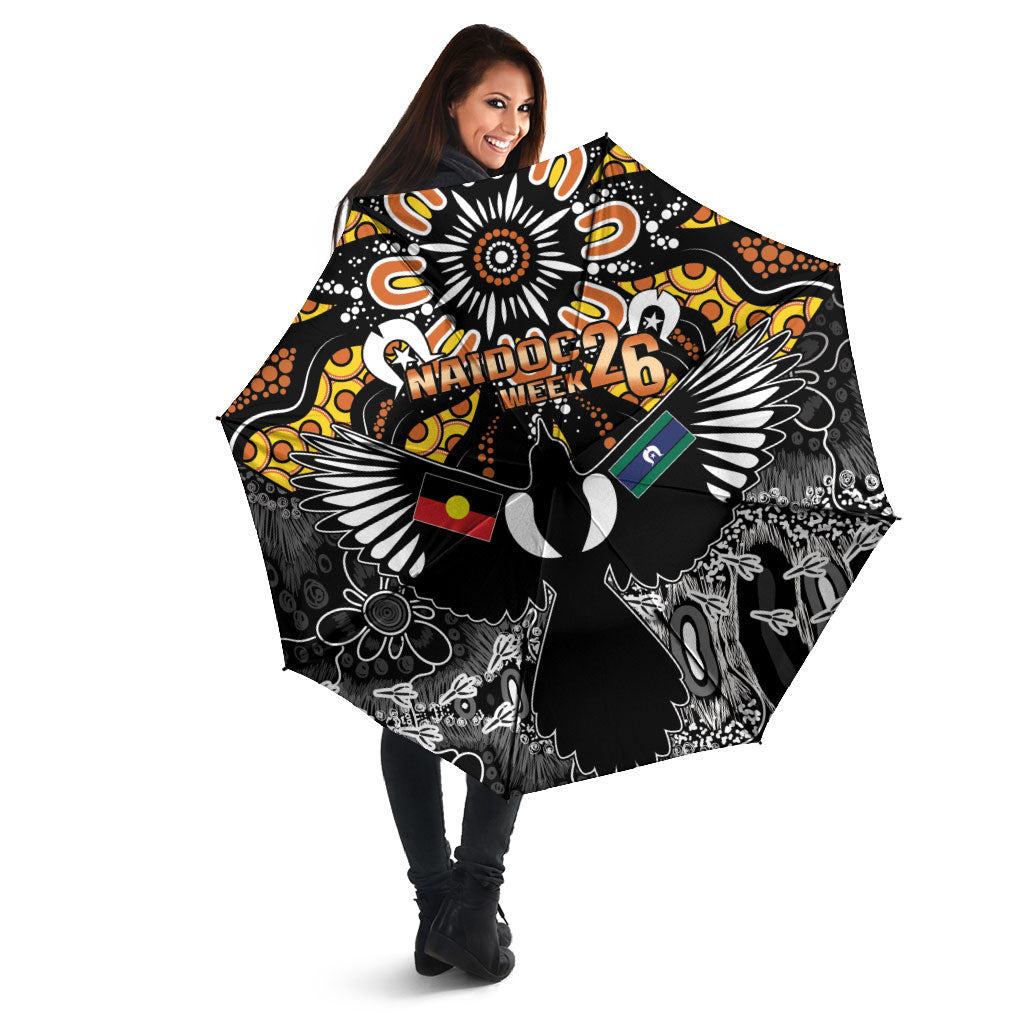 Magpies NAIDOC Week 2026 Umbrella Australian Aboriginal Torres Strait Islander Flag