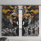 Magpies NAIDOC Week 2026 Window Curtain Australian Aboriginal Torres Strait Islander Flag