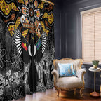 Magpies NAIDOC Week 2026 Window Curtain Australian Aboriginal Torres Strait Islander Flag