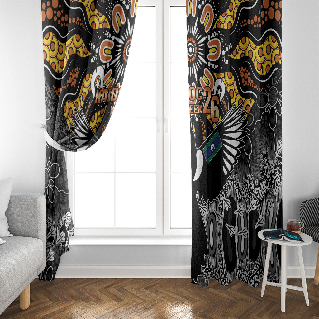 Magpies NAIDOC Week 2026 Window Curtain Australian Aboriginal Torres Strait Islander Flag