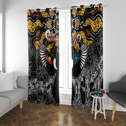 Magpies NAIDOC Week 2026 Window Curtain Australian Aboriginal Torres Strait Islander Flag