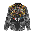 Magpies NAIDOC Week 2026 Personalised Women Casual Shirt Australian Aboriginal Torres Strait Islander Flag