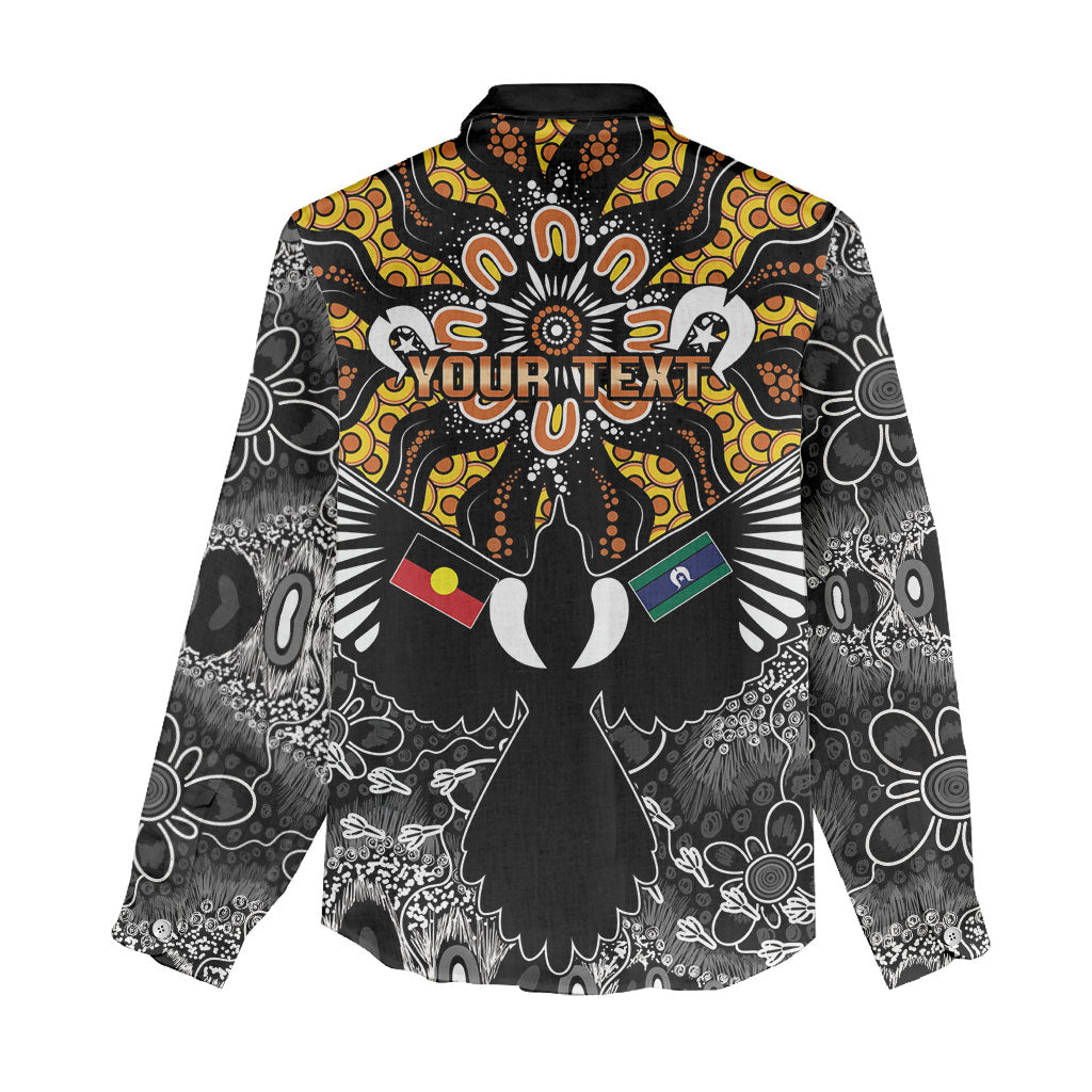 Magpies NAIDOC Week 2026 Personalised Women Casual Shirt Australian Aboriginal Torres Strait Islander Flag