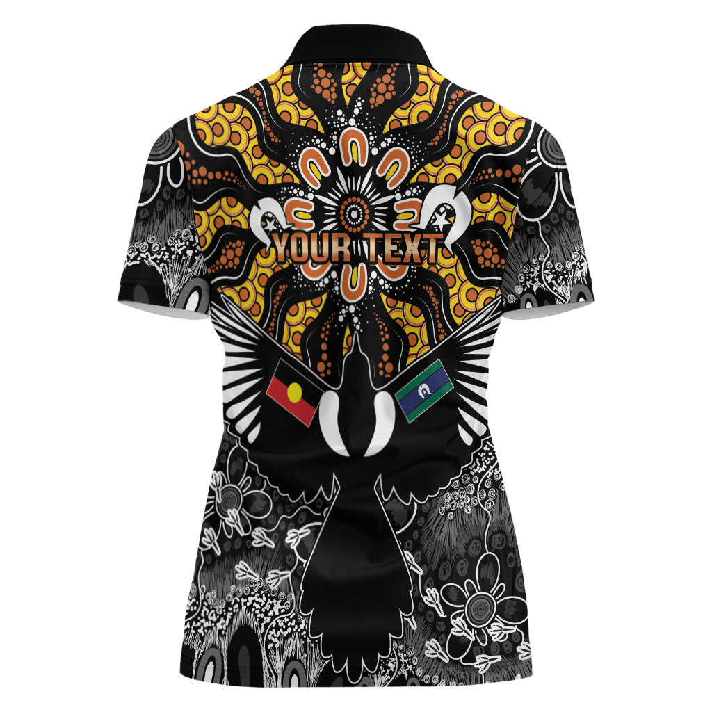 Magpies NAIDOC Week 2026 Personalised Women Polo Shirt Australian Aboriginal Torres Strait Islander Flag