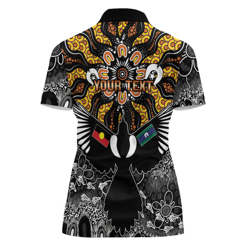 Magpies NAIDOC Week 2026 Personalised Women Polo Shirt Australian Aboriginal Torres Strait Islander Flag
