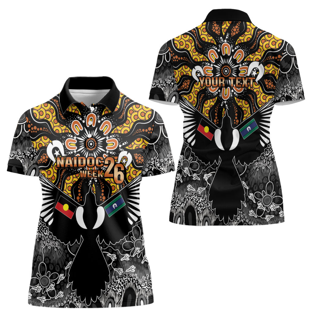 Magpies NAIDOC Week 2026 Personalised Women Polo Shirt Australian Aboriginal Torres Strait Islander Flag