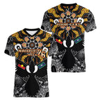 Magpies NAIDOC Week 2026 Personalised Women V-Neck T-Shirt Australian Aboriginal Torres Strait Islander Flag