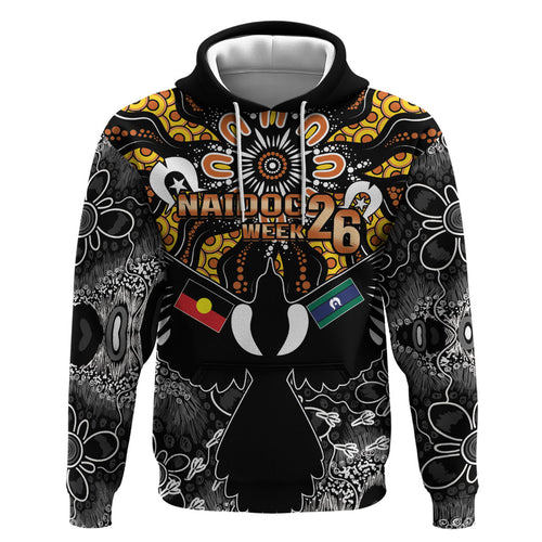 Magpies NAIDOC Week 2026 Personalised Zip Hoodie Australian Aboriginal Torres Strait Islander Flag