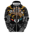 Magpies NAIDOC Week 2026 Personalised Zip Hoodie Australian Aboriginal Torres Strait Islander Flag