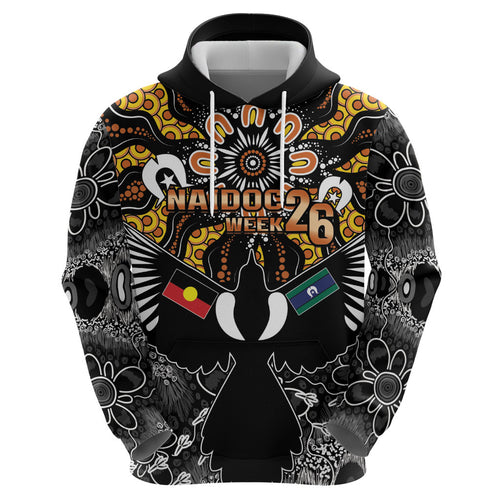 Magpies NAIDOC Week 2026 Personalised Zip Hoodie Australian Aboriginal Torres Strait Islander Flag
