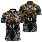 Magpies NAIDOC Week 2026 Personalised Zipper Polo Shirt Australian Aboriginal Torres Strait Islander Flag