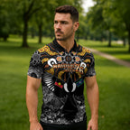 Magpies NAIDOC Week 2026 Personalised Zipper Polo Shirt Australian Aboriginal Torres Strait Islander Flag