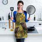 New Zealand Kaka Bird Apron Kowhai Flower Landscape Style
