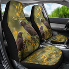New Zealand Kaka Bird Car Seat Cover Kowhai Flower Landscape Style
