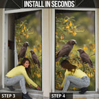 New Zealand Kaka Bird Door Cover Kowhai Flower Landscape Style