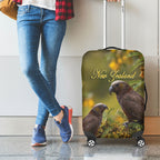 New Zealand Kaka Bird Luggage Cover Kowhai Flower Landscape Style